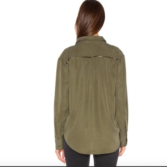 FREE People Women's Moss Off Campus Button Down Shirt Small - Picture 2 of 10